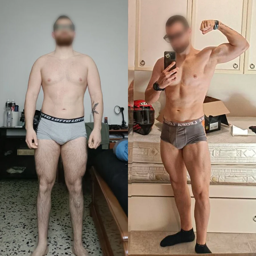Matteo, 29 anni: prima e dopo l'inserimento della corsa